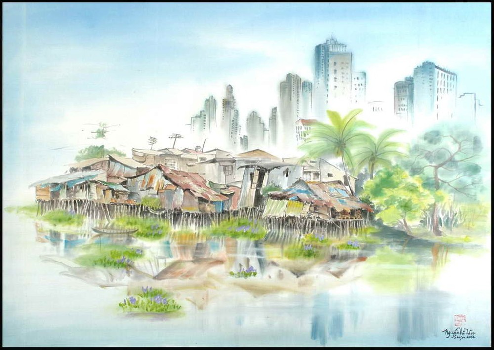 ‘High and Low’, a work by artist Nguyen Thi Tam